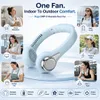 Xuga DRIP-S Wearable Neck Fan, Portable Rechargeable Neck Fan with 3 Speed Modes, 800mAh Battery, 5V USB Powered, Brushless Motor, Hands-Free Personal Cooling Fan for Indoor, Outdoor