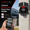 Cybernautt X18J 4G Dual Solar Security Camera, 18MP Triple Lens Outdoor CCTV Camera, 6MP+6MP+6MP, Two-Way Audio, Pan-Tilt 355°/90°, IP66 Waterproof,  SD Card & Cloud Storage