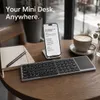 XUGA Driftboard 1 Akma Series Foldable Bluetooth Keyboard with Touchpad, 67 Keys Wireless Portable Keyboard, Bluetooth + 2.4G Dual Mode, USB Type-C Charging, Plug & Play Keyboard for Mobile, Tablet, Laptop & Computer