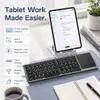 XUGA Driftboard 1 Akma Series Foldable Bluetooth Keyboard with Touchpad, 67 Keys Wireless Portable Keyboard, Bluetooth + 2.4G Dual Mode, USB Type-C Charging, Plug & Play Keyboard for Mobile, Tablet, Laptop & Computer