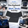 XUGA Driftboard 2 Akma Series Foldable Bluetooth Keyboard with Touchpad, 81 Keys Wireless Mini Keyboard for Mobile, Tablet, Laptop & Gaming, Portable Waterproof Keyboard