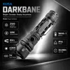 Xuga Darkbane Akma Series LED Flashlight, 2500 Lumens Rechargeable Tactical Torch Light, 30W Portable Flashlight with 80m Beam Distance, 6500K Bright White Light, IP54 Rated, 18650 Battery Compatible for Emergency, Camping, Hiking & Travel