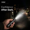 Xuga Darkbane Akma Series LED Flashlight, 2500 Lumens Rechargeable Tactical Torch Light, 30W Portable Flashlight with 80m Beam Distance, 6500K Bright White Light, IP54 Rated, 18650 Battery Compatible for Emergency, Camping, Hiking & Travel
