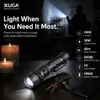 Xuga Darkbane Akma Series LED Flashlight, 2500 Lumens Rechargeable Tactical Torch Light, 30W Portable Flashlight with 80m Beam Distance, 6500K Bright White Light, IP54 Rated, 18650 Battery Compatible for Emergency, Camping, Hiking & Travel
