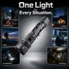 Xuga Darkbane Akma Series LED Flashlight, 2500 Lumens Rechargeable Tactical Torch Light, 30W Portable Flashlight with 80m Beam Distance, 6500K Bright White Light, IP54 Rated, 18650 Battery Compatible for Emergency, Camping, Hiking & Travel
