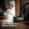XUGA Stark Akma Series  LED Flashlight, High Power Rechargeable Torch Light with RGB Ambient Light, Flood Beam, IP54 Rated Portable Flashlight for Emergency, Camping, Hiking & Travel