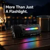 XUGA Stark Akma Series  LED Flashlight, High Power Rechargeable Torch Light with RGB Ambient Light, Flood Beam, IP54 Rated Portable Flashlight for Emergency, Camping, Hiking & Travel