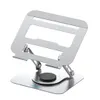 Cybernautt AC01 Carbon Steel & Silicon Silver Adjustable Laptop Stand with 10kg Weight Capacity for Laptops & Tablets