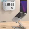 Cybernautt AC01 Carbon Steel & Silicon Silver Adjustable Laptop Stand with 10kg Weight Capacity for Laptops & Tablets