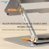 Cybernautt AC01 Carbon Steel & Silicon Silver Adjustable Laptop Stand with 10kg Weight Capacity for Laptops & Tablets