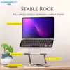 Cybernautt AC01 Carbon Steel & Silicon Silver Adjustable Laptop Stand with 10kg Weight Capacity for Laptops & Tablets