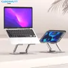 Cybernautt AC01 Carbon Steel & Silicon Silver Adjustable Laptop Stand with 10kg Weight Capacity for Laptops & Tablets
