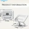 Cybernautt AC01 Carbon Steel & Silicon Silver Adjustable Laptop Stand with 10kg Weight Capacity for Laptops & Tablets