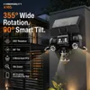 Cybernautt X18S 18MP Triple Lens 4G Sim Solar Security Camera with Solar Street Light, Dual Solar Charging, 3 Motorised PTZ, 355° Rotation, 90° Tilt, 10x Zoom, Night Vision, 2 Way Talk, Motion Detection, IP66 Waterproof, SD Card & Cloud Storage