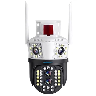 Cybernautt Z6F 8MP Dual Lens WiFi CCTV Camera, 4MP+4MP HD Security Camera with 355° Pan & 90° Tilt, Two-Way Audio, Full Color Night Vision, AI Human Motion Detection, TF Card & Cloud Storage