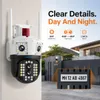 Cybernautt Z6F 8MP Dual Lens WiFi CCTV Camera, 4MP+4MP HD Security Camera with 355° Pan & 90° Tilt, Two-Way Audio, Full Color Night Vision, AI Human Motion Detection, TF Card & Cloud Storage