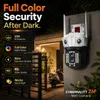 Cybernautt Z6F 8MP Dual Lens WiFi CCTV Camera, 4MP+4MP HD Security Camera with 355° Pan & 90° Tilt, Two-Way Audio, Full Color Night Vision, AI Human Motion Detection, TF Card & Cloud Storage