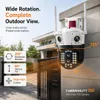 Cybernautt Z6F 8MP Dual Lens WiFi CCTV Camera, 4MP+4MP HD Security Camera with 355° Pan & 90° Tilt, Two-Way Audio, Full Color Night Vision, AI Human Motion Detection, TF Card & Cloud Storage