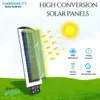 Cybernautt Helio SL26-60 60W Solar Powered LED Flood Light - 5000K Daylight, 12000mAh Battery, IP65 Waterproof for Outdoor Garden, Yard, and Security Lighting
