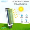 Cybernautt Helio SL26-150 150W Solar Powered LED Flood Light - 5000K Daylight, 15000mAh Battery, IP65 Waterproof for Outdoor Garden, Yard, and Security Lighting