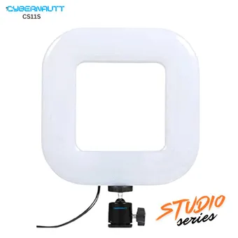 Cybernautt CS11S Square LED Video Light, 20W Bi-Color 3200K-7800K Dimmable Photography Studio Light, 5V Switch Control Panel Light