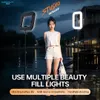Cybernautt CS11S Square LED Video Light, 20W Bi-Color 3200K-7800K Dimmable Photography Studio Light, 5V Switch Control Panel Light