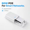 Cybernautt 60W 4 Port 10/100Mbps Wall Mounted PoE Extender Repeater Device, POE-EX1C4-60