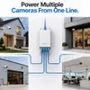 Cybernautt 60W 4 Port 10/100Mbps Wall Mounted PoE Extender Repeater Device, POE-EX1C4-60