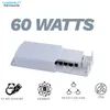 Cybernautt 60W 4 Port 10/100Mbps Wall Mounted PoE Extender Repeater Device, POE-EX1C4-60
