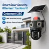 Cybernautt X8G 4G Solar Security Camera, 8MP Dual Lens 3-View, 355° Pan 90° Tilt, Colour Night Vision, Two-Way Audio, Human Motion Tracking, IP66, microSD up to 128GB