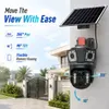 Cybernautt X8G 4G Solar Security Camera, 8MP Dual Lens 3-View, 355° Pan 90° Tilt, Colour Night Vision, Two-Way Audio, Human Motion Tracking, IP66, microSD up to 128GB