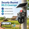 Cybernautt X8G 4G Solar Security Camera, 8MP Dual Lens 3-View, 355° Pan 90° Tilt, Colour Night Vision, Two-Way Audio, Human Motion Tracking, IP66, microSD up to 128GB