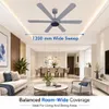 XUGA Jovian F6G Premium Smart 1200mm, BEE 5-star BLDC fan,6 Blade,Remote Ceiling fan for Home, 100% Copper Motor,Energy Saving, High Air Delivery,LED(5 Year Warranty)