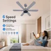 XUGA Jovian F6G Premium Smart 1200mm, BEE 5-star BLDC fan,6 Blade,Remote Ceiling fan for Home, 100% Copper Motor,Energy Saving, High Air Delivery,LED(5 Year Warranty)