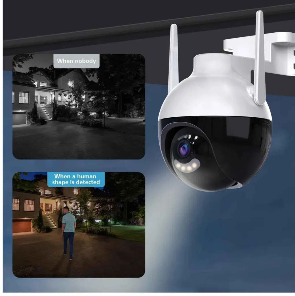 Cybernautt X9K 2MP Full HD Smart Wi-Fi Camera with Motion Detect, Alarm, Two Way Audio, Weatherproof, SD Support & Cloud Recording Options