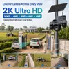 Cybernautt X16C 4G SIM Solar Security Camera, 4 Lens 4 View, 16MP 2K CCTV, Dual Solar Panels, 355° Pan 90° Tilt, Colour Night Vision, PIR Detection, Two-Way Audio, IP66, 128GB SD Support
