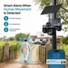 Cybernautt X16C 4G SIM Solar Security Camera, 4 Lens 4 View, 16MP 2K CCTV, Dual Solar Panels, 355° Pan 90° Tilt, Colour Night Vision, PIR Detection, Two-Way Audio, IP66, 128GB SD Support
