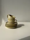 Heem Decor | Lune | Beige Ceramic Espresso Cup & Saucer Set of 2