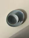 Heem Decor | Wave | Mist Blue Ceramic Coffee Cup & Snack Saucer Set