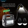 Cybernautt Quaz SL027 Portable Solar Power System – 30W Multi-Function Emergency Generator with AM/FM Radio, Bluetooth Speaker & LED Light – 1500mAh Battery, 6V 3.3W Solar Panel (AC/Solar Charging)
