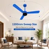 Xuga Aether F7H 3-Blade BLDC Ceiling Fan | 1200mm Sweep | 380 RPM High-Speed Motor | 220 CMM Air Delivery | Energy Saving 28W with 6+ Boost Speeds & Low THD | Copper Motor | 5 Years Warranty