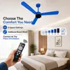 Xuga Aether F7H 3-Blade BLDC Ceiling Fan | 1200mm Sweep | 380 RPM High-Speed Motor | 220 CMM Air Delivery | Energy Saving 28W with 6+ Boost Speeds & Low THD | Copper Motor | 5 Years Warranty