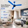 Xuga Aether F7H 3-Blade BLDC Ceiling Fan | 1200mm Sweep | 380 RPM High-Speed Motor | 220 CMM Air Delivery | Energy Saving 28W with 6+ Boost Speeds & Low THD | Copper Motor | 5 Years Warranty
