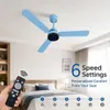 XUGA Aether F7K Smart 1200mm, BEE 5-star BLDC fan, Remote Ceiling fan for Home, 100% Copper Motor, Energy Saving, 28W Sleek Design, High Air Delivery, LED Light - Bypass Regulator(5 Year Warranty)