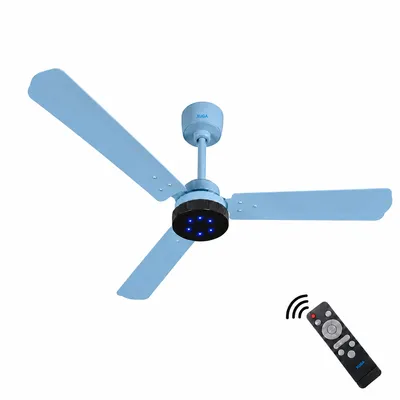 XUGA Aether F7K Smart 1200mm, BEE 5-star BLDC fan, Remote Ceiling fan for Home, 100% Copper Motor, Energy Saving, 28W Sleek Design, High Air Delivery, LED Light - Bypass Regulator(5 Year Warranty)