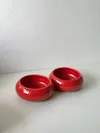 Heem Decor | Ember | Red Ceramic Snack Bowl Set of 2