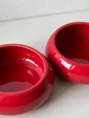 Heem Decor | Ember | Red Ceramic Snack Bowl Set of 2
