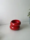 Heem Decor | Ember | Red Ceramic Snack Bowl Set of 2