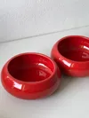 Heem Decor | Ember | Red Ceramic Snack Bowl Set of 2