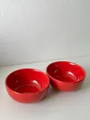 Heem Decor | Poppy | Red Ceramic Snack Bowl Set of 2